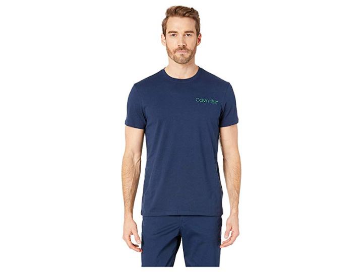 Calvin Klein Ribbon Print Tee (night Sky) Men's T Shirt
