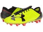 Under Armour Ua Spotlight Fg (high-vis Yellow/rocket Red/black) Men's Cleated Shoes