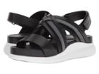 Cole Haan 2.zerogrand Crisscross Sandal (black Leather/webbing/optic White) Women's Sandals