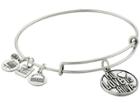 Alex And Ani Charity By Design My Love Is Alive Charm Bangle (rafaelian Silver Finish) Bracelet