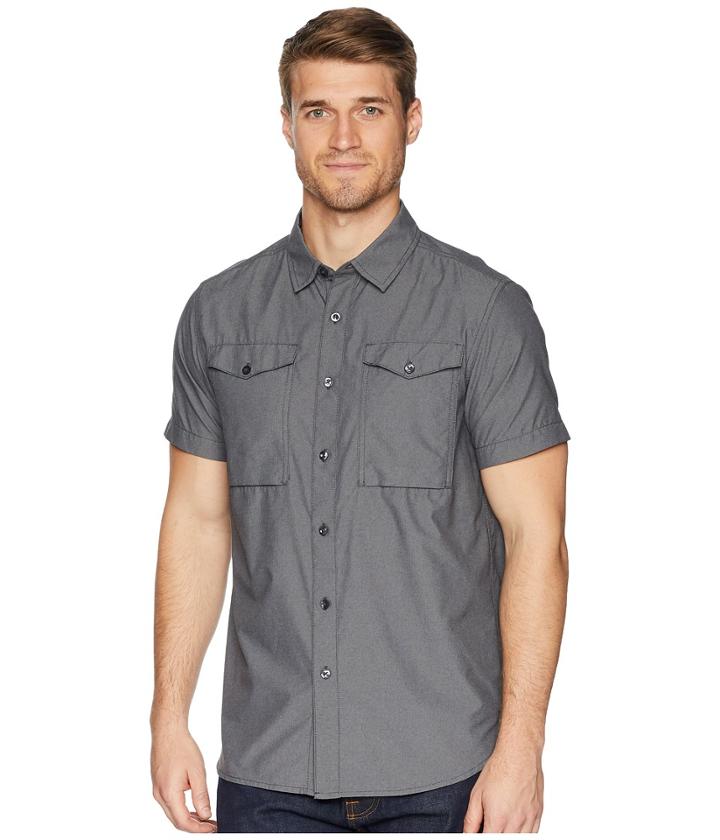The North Face Short Sleeve Monanock Utility Shirt (weathered Black) Men's Short Sleeve Button Up