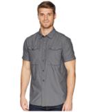 The North Face Short Sleeve Monanock Utility Shirt (weathered Black) Men's Short Sleeve Button Up