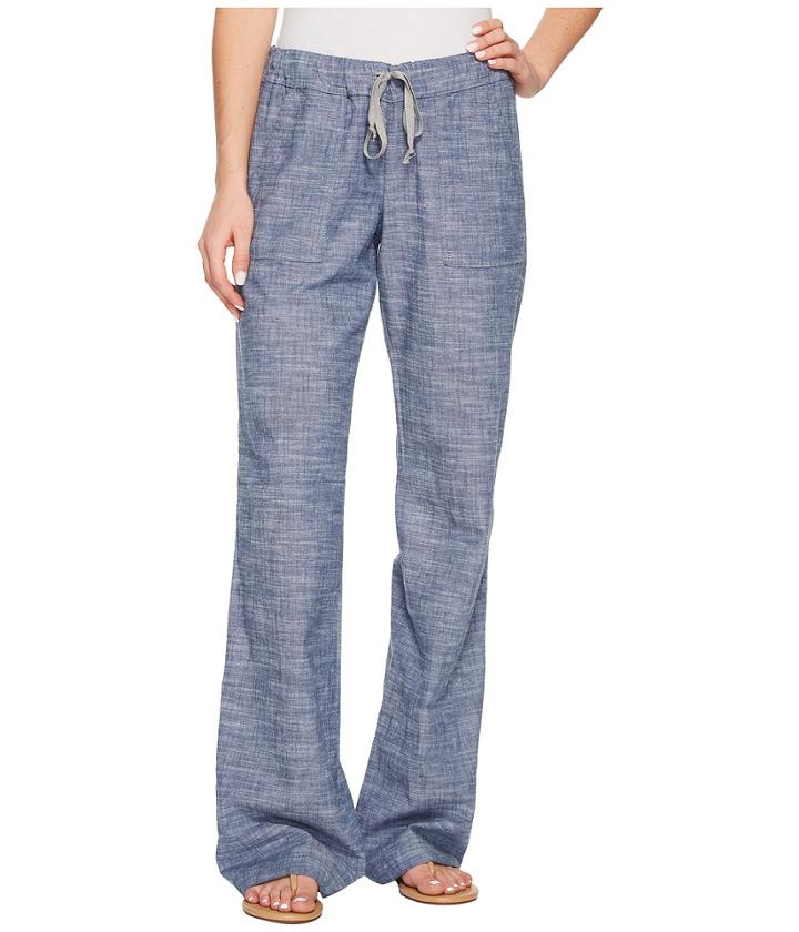 Allen Allen Slub Stretch Long Cargo Pants (chambray) Women's Casual Pants