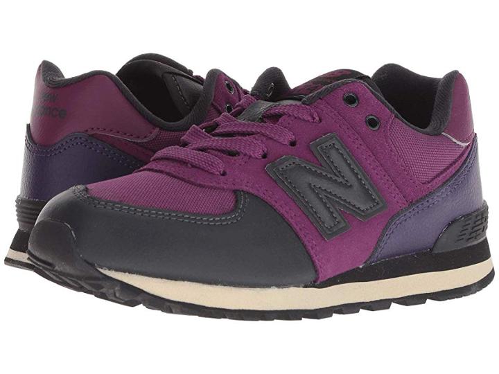 New Balance Kids Pc574v1 (little Kid/big Kid) (claret/black Violet) Girls Shoes