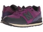 New Balance Kids Pc574v1 (little Kid/big Kid) (claret/black Violet) Girls Shoes