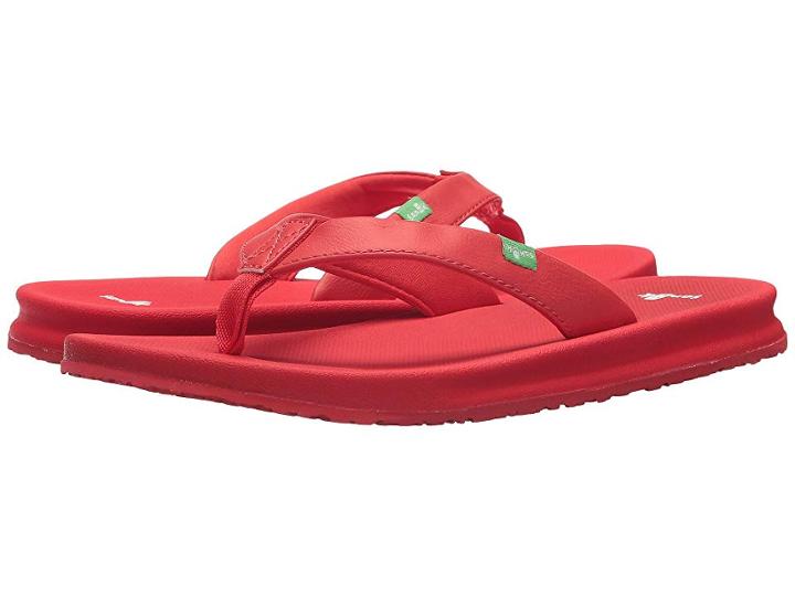 Sanuk Yoga Mat Wander Spectrum (tomato) Women's Sandals