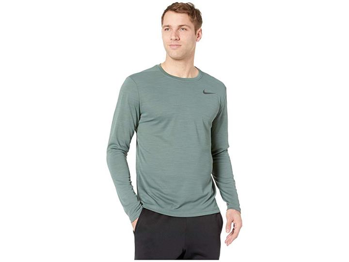 Nike Superset Top Long Sleeve (mineral Spruce/black) Men's Clothing