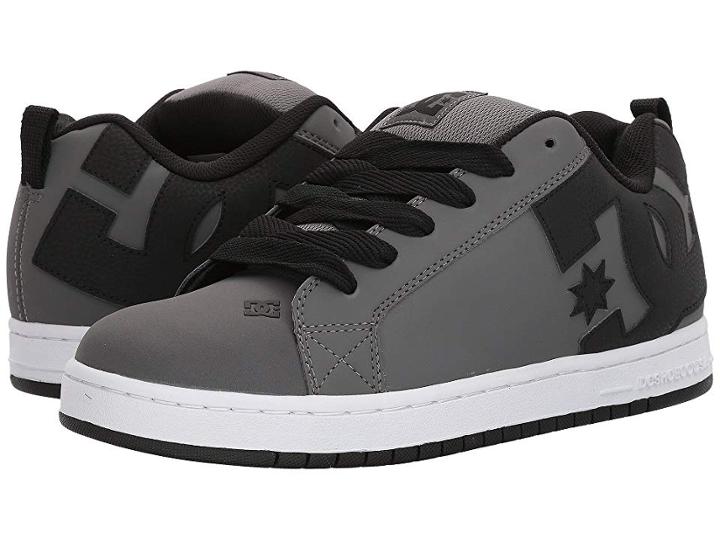 Dc Court Graffik (grey/grey/black) Men's Skate Shoes