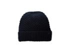 Lauren Ralph Lauren Birdseye Texture Hat (navy) Cold Weather Hats