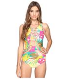 Volcom Hot Tropic One-piece (teal) Women's Swimsuits One Piece