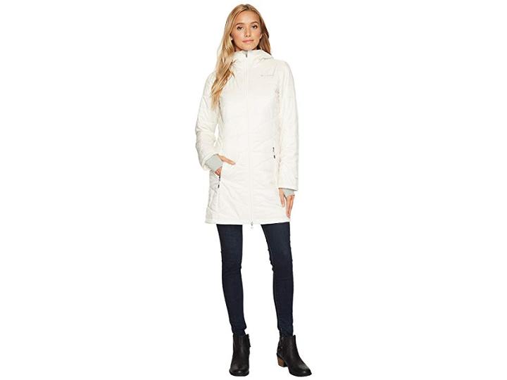 Columbia Mighty Litetm Hooded Jacket (chalk) Women's Coat