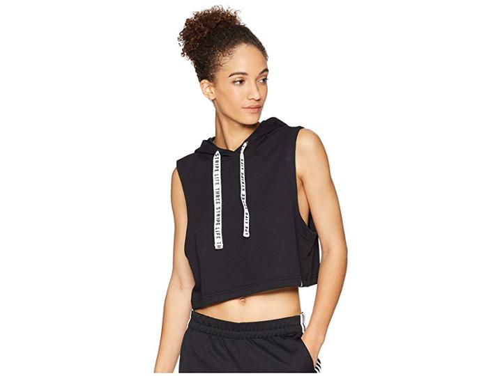 Adidas 3-stripe Life Fighter Hoodie (black) Women's Sweatshirt