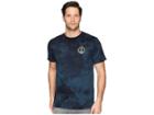 Captain Fin New Wave Ii Premium Tee (blue Tie-dye) Men's T Shirt