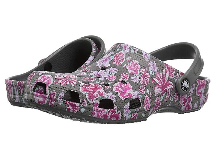 Crocs Classic Graphic Ii Clog (multi Floral/slate Grey) Clog Shoes