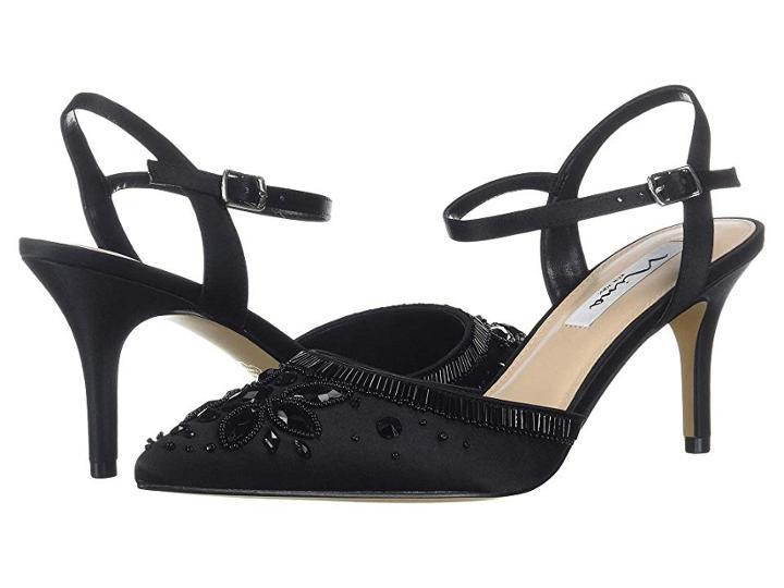 Nina Thora (black Satin) High Heels
