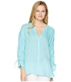 Nic+zoe Cliff View Top (aqua) Women's Clothing