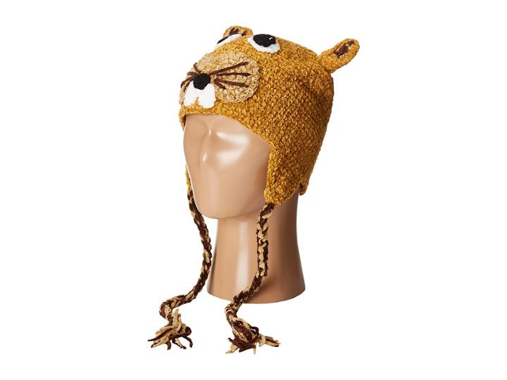 San Diego Hat Company Kids Crochet Squirrel With Ear Covers And Ties (toddler/little Kids) (squirrel) Caps
