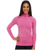 The North Face Go Seamless Pullover Hoodie (fuchsia Pink Heather (prior Season)) Women's Sweatshirt