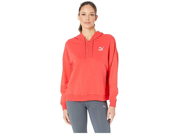 Puma Xtg 1/2 Zip Hoodie (hibiscus) Women's Sweatshirt