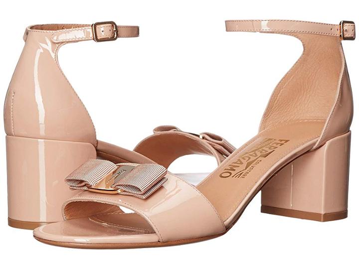 Salvatore Ferragamo Gavina (new Bisque Patent) High Heels