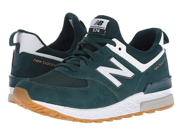 New Balance Classics Ms574v1 (deep Jade/white) Men's Shoes