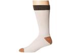 Richer Poorer Tanner (white/tan) Men's Crew Cut Socks Shoes