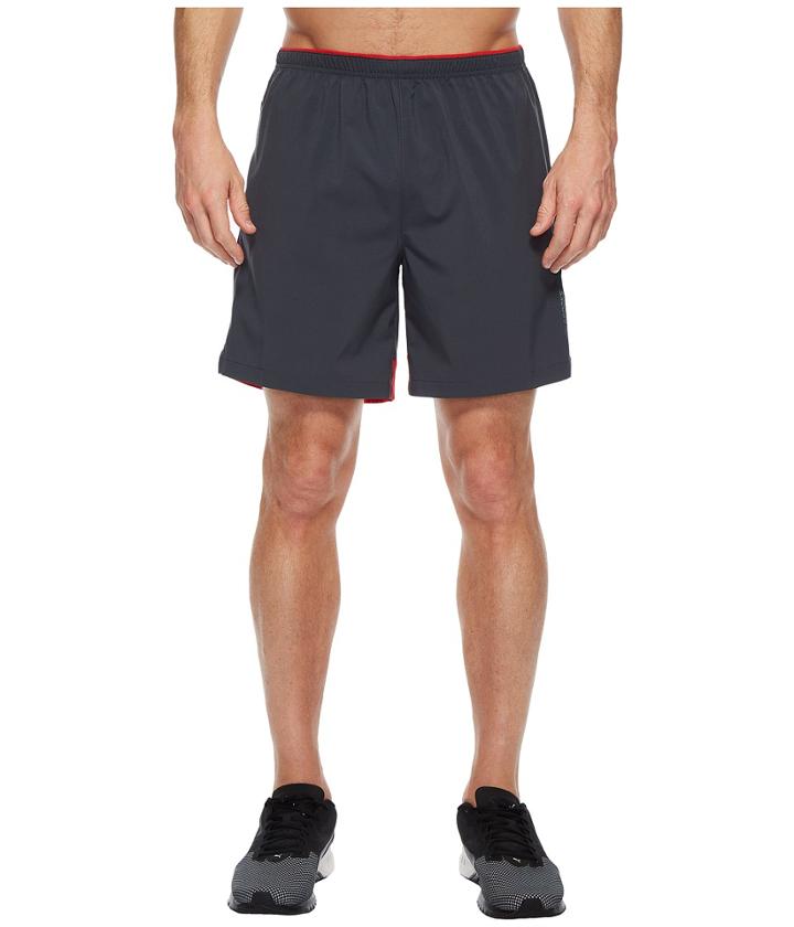 Brooks Go-to 7 Shorts (asphalt/blaze) Men's Shorts