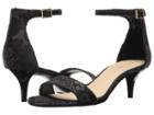 Nine West Leisa Heel Sandal (black/black Fabric) Women's Shoes