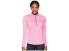 Nike Dry Top 1/2 Zip (rush Pink/flint Silver) Women's Clothing