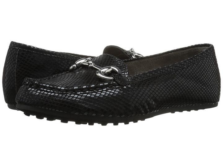 Aerosoles Drive Through (black Snake) Women's  Shoes