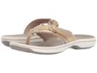 Clarks Breeze Sea (gold Synthetic) Women's Sandals