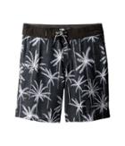 Rip Curl Kids Mirage Palm Trip Boardshorts (big Kids) (black) Boy's Swimwear