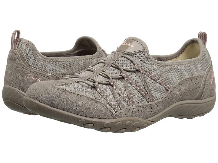 Skechers Breathe-easy (taupe) Women's Shoes
