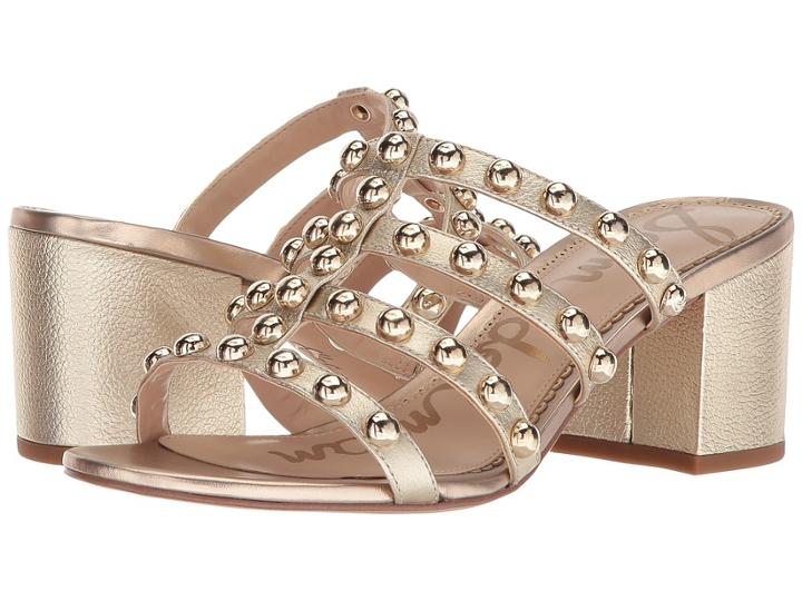 Sam Edelman Suri (molten Gold Tumbled Opal Metallic Leather) Women's Sandals