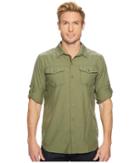 Columbia Pilsner Peak Ii Long Sleeve Shirt (mosstone) Men's Long Sleeve Button Up