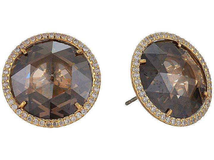Kate Spade New York She Has Spark Studs Earrings (gold Quartz) Earring