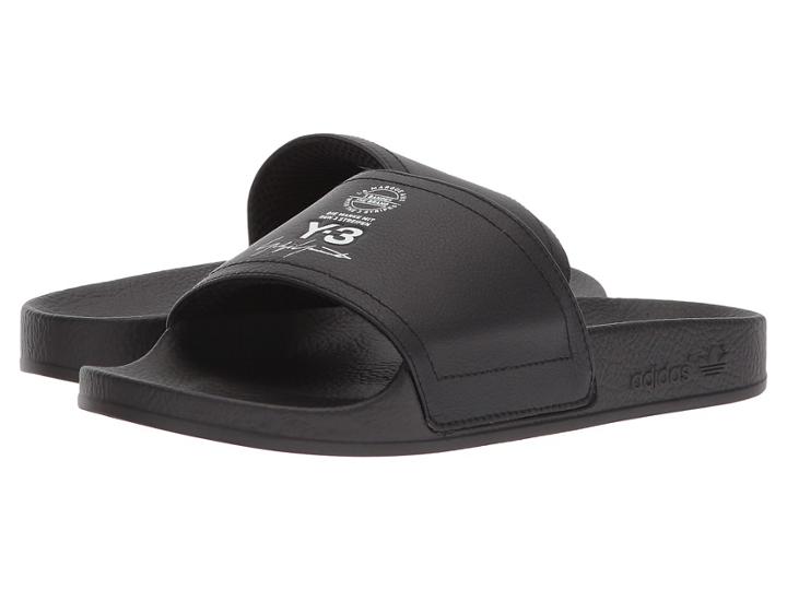 Adidas Y-3 By Yohji Yamamoto Adilette (core Black/footwear White/core Black) Athletic Shoes