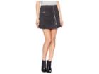 Blank Nyc Real Suede Mini Skirt With Zipper Detail In Dark And Stormy (dark And Stormy) Women's Skirt