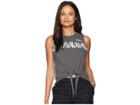 Rvca Dry Brush Tank Top (greyskull) Women's Sleeveless