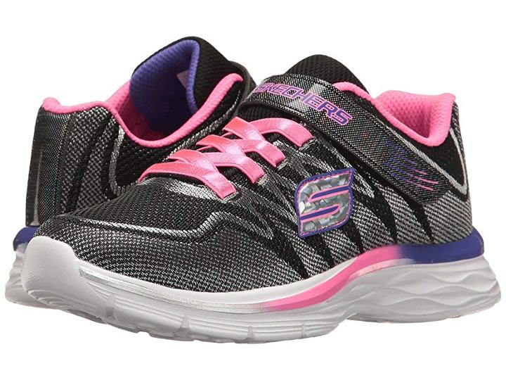 Skechers Kids Dream N' Dash 81131l (little Kid/big Kid) (black/lavendar/pink) Girl's Shoes