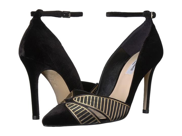 L.k. Bennett Matilde (black/black Velvet) High Heels