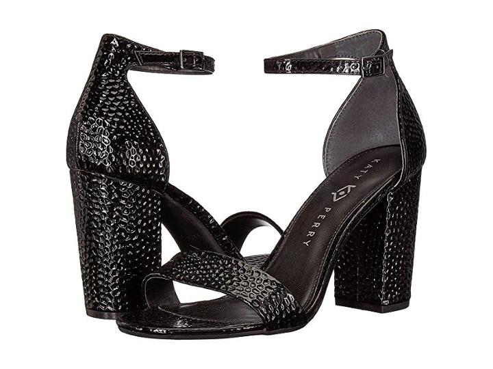 Katy Perry The Goldy (black Emboss) Women's Shoes