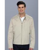 Cole Haan Coated Cotton Moto Jacket W/ Stitch Details (sand) Men's Coat