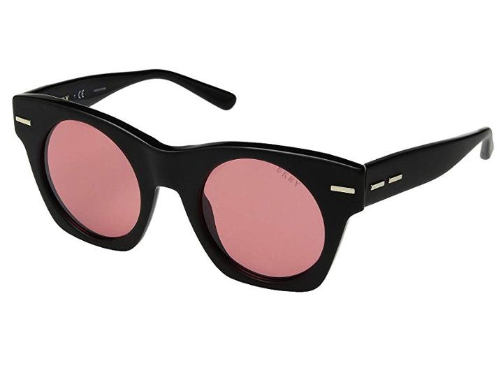 Dkny 0dy4148 (black/rose Lens) Fashion Sunglasses