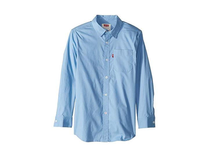 Levi's(r) Kids L/s Cunningham Woven Shirt (big Kids) (allure) Boy's Long Sleeve Button Up