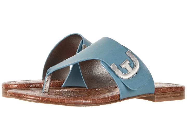 Sam Edelman Barry (denim Blue Vaquero Saddle Leather) Women's Sandals