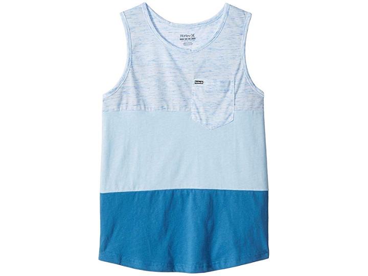 Hurley Kids Magu Tank (big Kids) (fountain Blue) Boy's Sleeveless