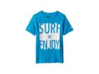 Hurley Kids Surf And Enjoy Tee (little Kids) (blue Lagoon Heather) Boy's T Shirt