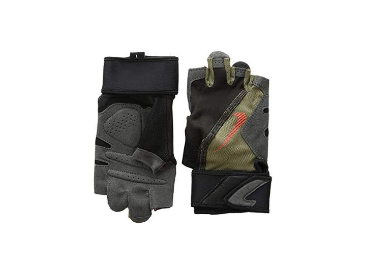 Nike Premium Fitness Gloves (black/light Crimson/olive Canvas/light Crimson) Extreme Cold Weather Gloves