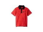 Nike Kids Dri-fit Cross-dye Polo (little Kids) (university Red Heather) Boy's Clothing